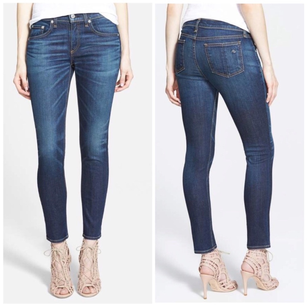 Rag & Bone skinny Capri Ankle Jeans in Doheny  27